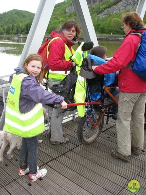 randonnée sportive avec joëlettes, Hastière, 2013