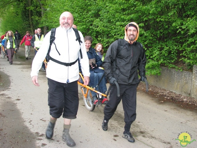 randonnée sportive avec joëlettes, Hastière, 2013