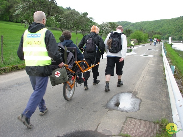 randonnée sportive avec joëlettes, Hastière, 2013