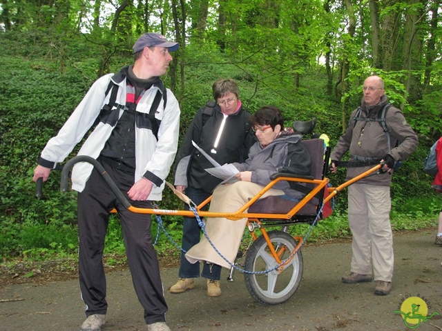 randonnée sportive avec joëlettes, Maredsous, 2013