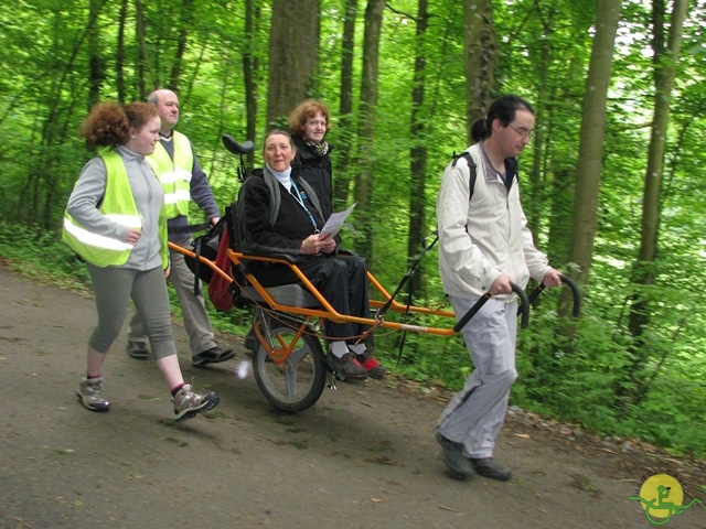 randonnée sportive avec joëlettes, Maredsous, 2013