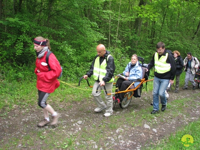 randonnée sportive avec joëlettes, Maredsous, 2013