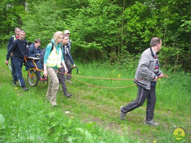 randonnée sportive avec joëlettes, Maredsous, 2013