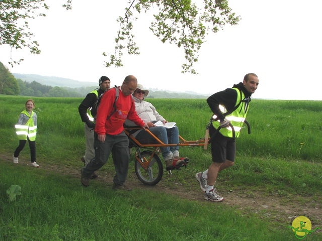 randonnée sportive avec joëlettes, Maredsous, 2013