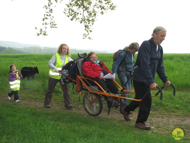 randonnée sportive avec joëlettes, Maredsous, 2013