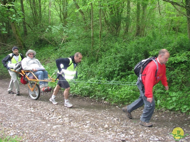 randonnée sportive avec joëlettes, Maredsous, 2013