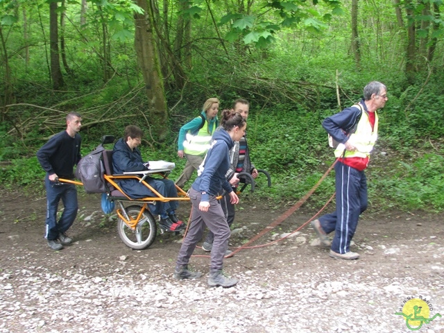 randonnée sportive avec joëlettes, Maredsous, 2013