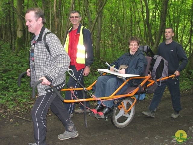 randonnée sportive avec joëlettes, Maredsous, 2013