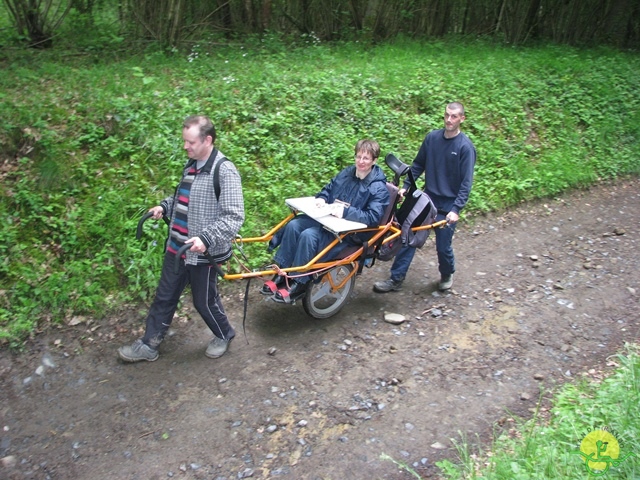 randonnée sportive avec joëlettes, Maredsous, 2013