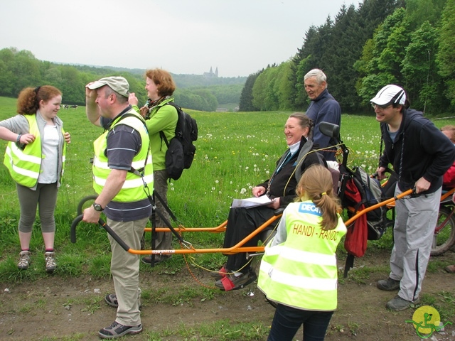 randonnée sportive avec joëlettes, Maredsous, 2013