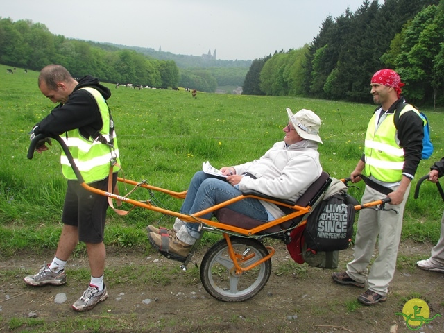 randonnée sportive avec joëlettes, Maredsous, 2013