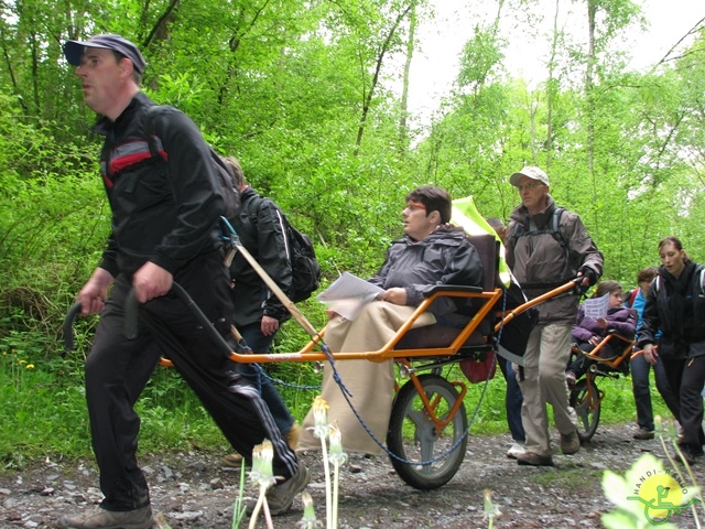 randonnée sportive avec joëlettes, Maredsous, 2013