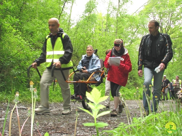 randonnée sportive avec joëlettes, Maredsous, 2013