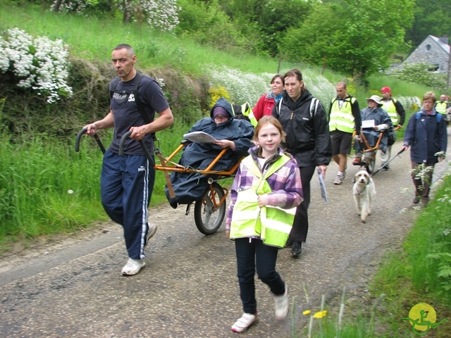 randonnée sportive avec joëlettes, Maredsous, 2013