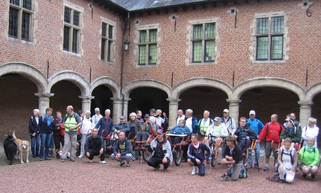 randonnée sportive avec joëlettes, Rixensart, 2013