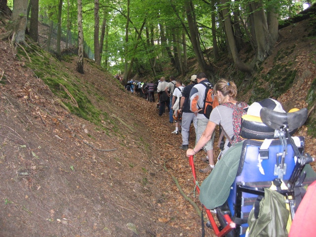 randonnée sportive avec joëlettes, Rixensart, 2013