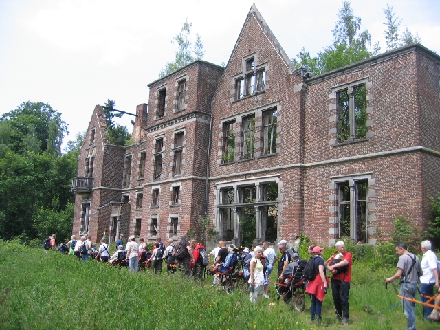 randonnée sportive avec joëlettes, Rixensart, 2013