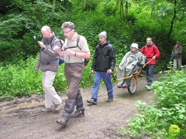 randonnée sportive avec joëlettes, Esneux, 2013