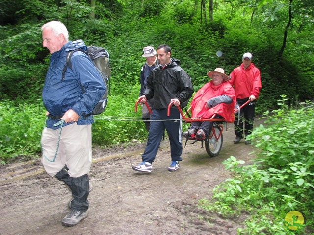 randonnée sportive avec joëlettes, Esneux, 2013