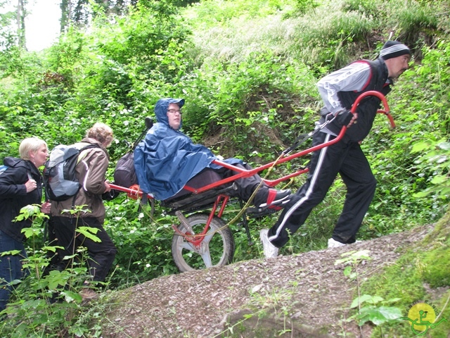 randonnée sportive avec joëlettes, Esneux, 2013