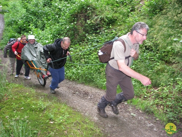 randonnée sportive avec joëlettes, Esneux, 2013