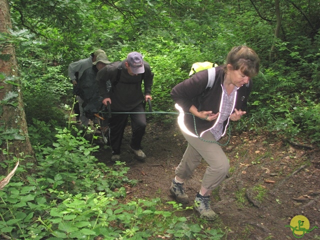 randonnée sportive avec joëlettes, Esneux, 2013