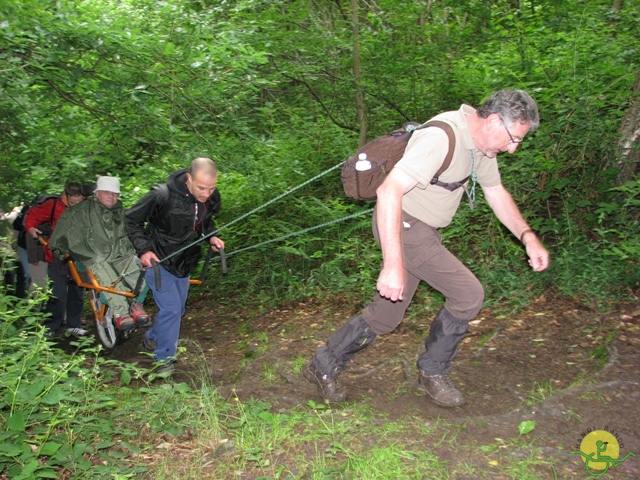 randonnée sportive avec joëlettes, Esneux, 2013