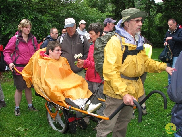 randonnée sportive avec joëlettes, Esneux, 2013