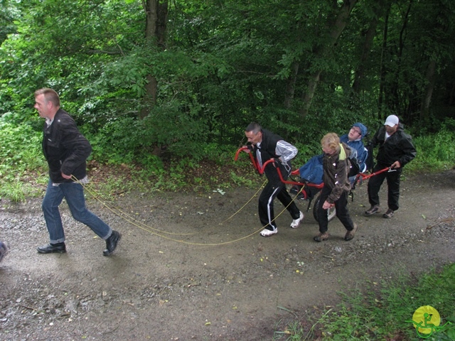 randonnée sportive avec joëlettes, Esneux, 2013