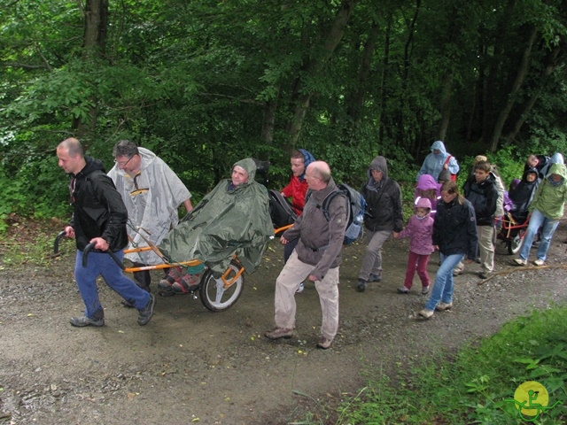 randonnée sportive avec joëlettes, Esneux, 2013