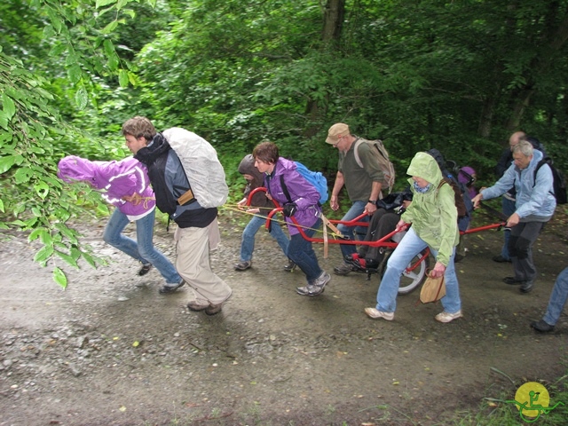 randonnée sportive avec joëlettes, Esneux, 2013