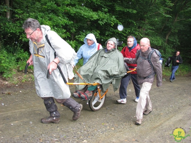 randonnée sportive avec joëlettes, Esneux, 2013