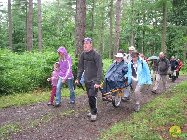 randonnée sportive avec joëlettes, Esneux, 2013