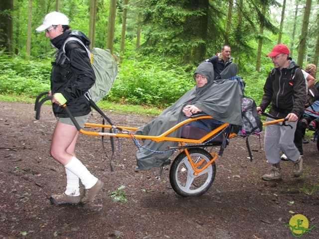 randonnée sportive avec joëlettes, Esneux, 2013