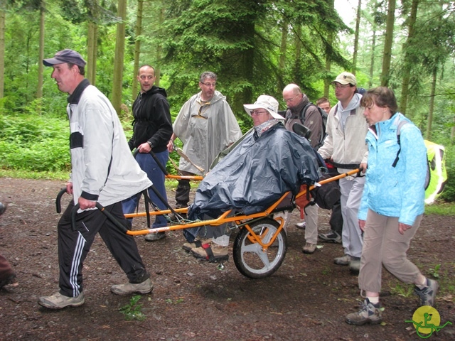 randonnée sportive avec joëlettes, Esneux, 2013