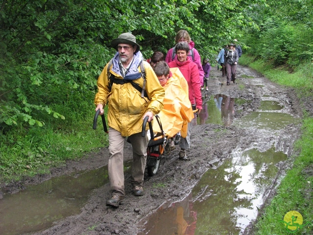 randonnée sportive avec joëlettes, Esneux, 2013