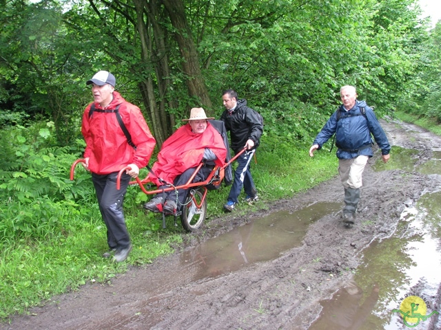 randonnée sportive avec joëlettes, Esneux, 2013