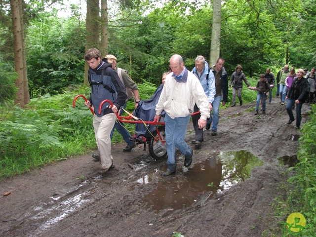 randonnée sportive avec joëlettes, Esneux, 2013