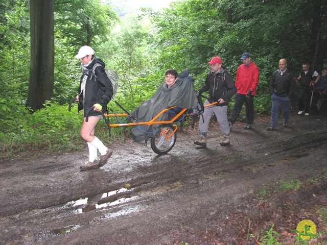 randonnée sportive avec joëlettes, Esneux, 2013