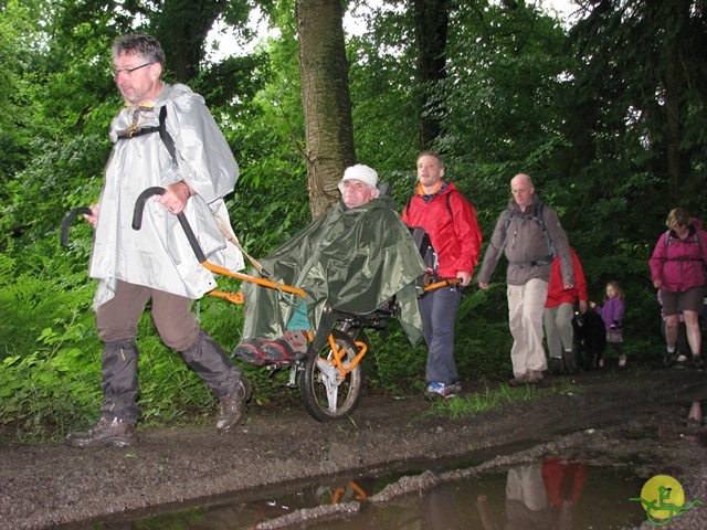 randonnée sportive avec joëlettes, Esneux, 2013