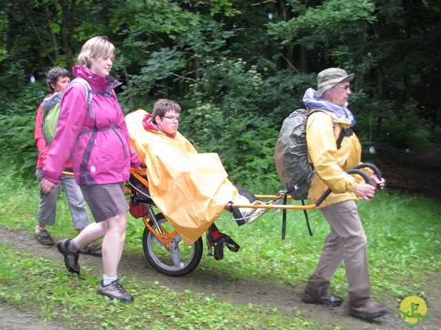 randonnée sportive avec joëlettes, Esneux, 2013