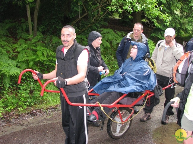 randonnée sportive avec joëlettes, Esneux, 2013