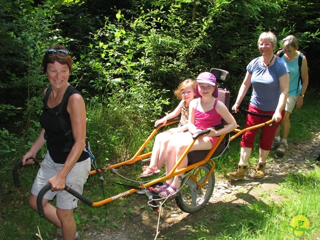 randonnée sportive avec joëlettes, Habay-la-Neuve, 2013