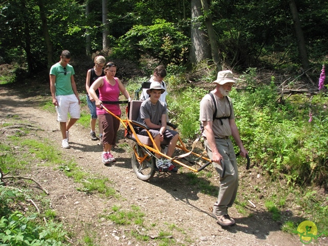 randonnée sportive avec joëlettes, Habay-la-Neuve, 2013