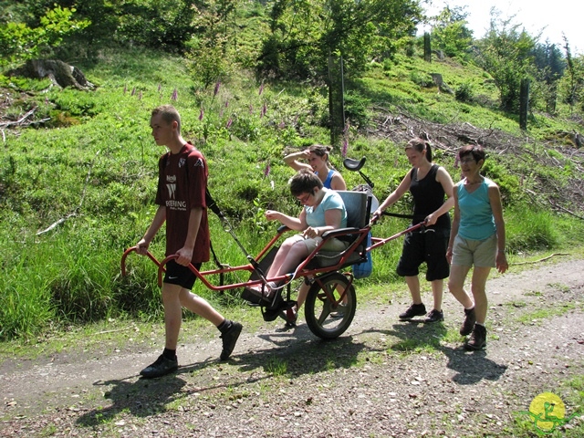 randonnée sportive avec joëlettes, Habay-la-Neuve, 2013