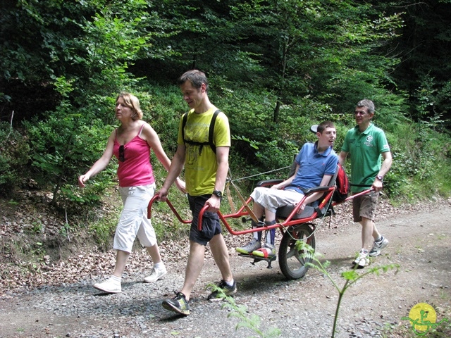 randonnée sportive avec joëlettes, Habay-la-Neuve, 2013