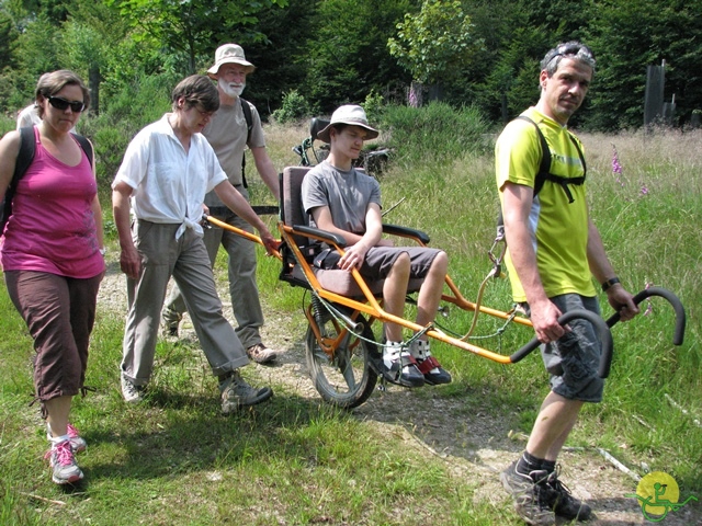 randonnée sportive avec joëlettes, Habay-la-Neuve, 2013