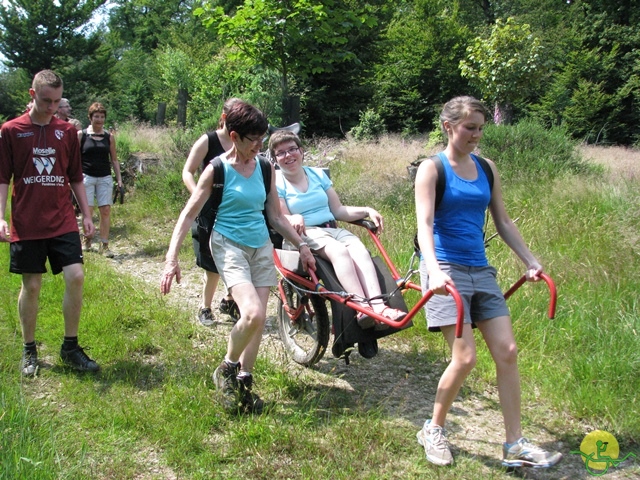 randonnée sportive avec joëlettes, Habay-la-Neuve, 2013