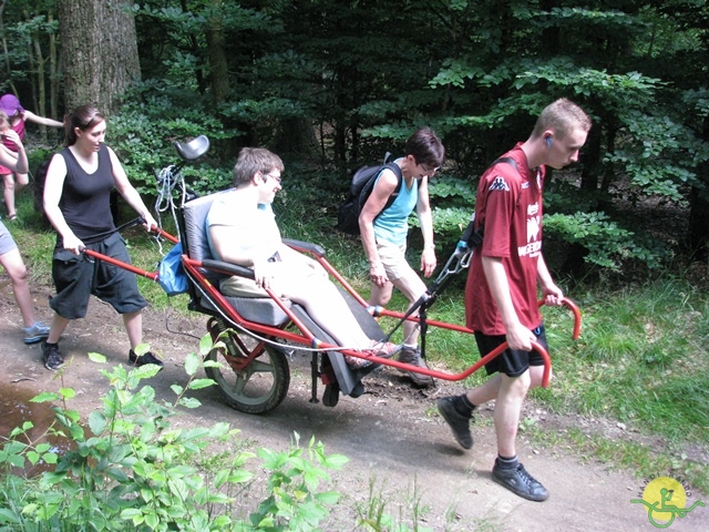 randonnée sportive avec joëlettes, Habay-la-Neuve, 2013