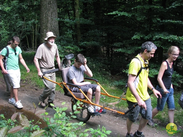 randonnée sportive avec joëlettes, Habay-la-Neuve, 2013